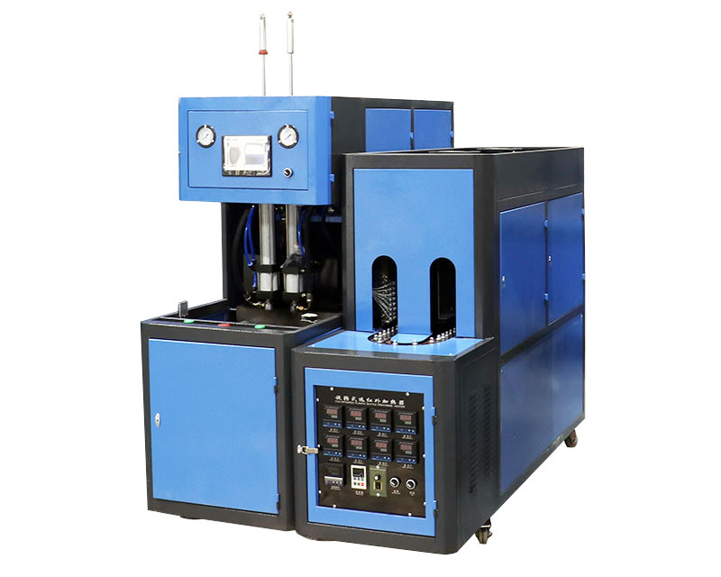 Semi Automatic 2 cavity Souffleuse Bouteille Plastique PET Hand Sanitizer Bottle Blowing Making Machine